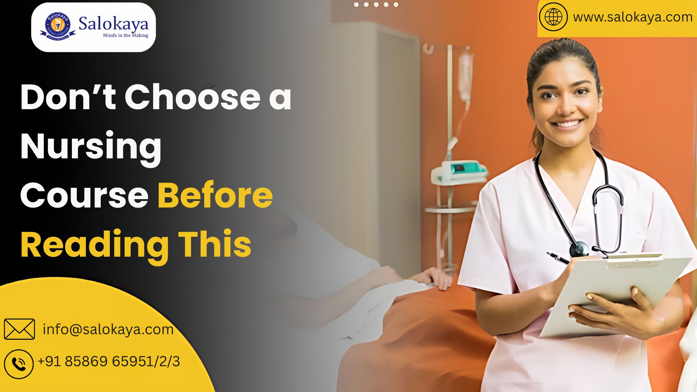 Don’t Choose a Nursing Course Before Reading This