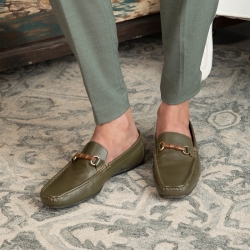 Buy Portern Green Mens Loafers at Tresmode
