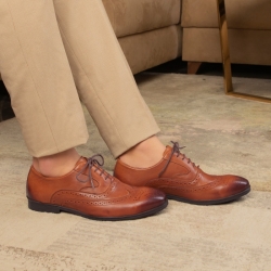 Yoko Brown Mens Brogues Lace-ups Online | Tresmode