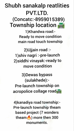 Best township located on hills ujjain road