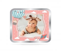Personalized Silver Coin - A Precious Memento for New Baby Girls