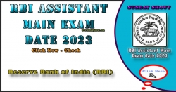 RBI Assistant Main Exam Date 2023