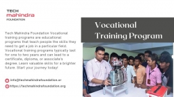 Choose the Best Vocational Training Program with Tech Mahindra Foundation
