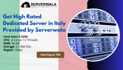 Get High Rated Dedicated Server in Italy Provided by Serverwala