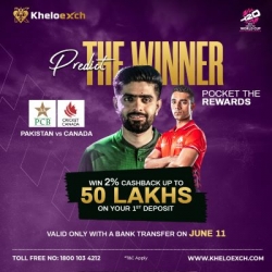Enjoy Free Live Pakistan vs. Canada T20 WC and play cricket match Satta