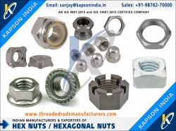 Threaded Rods & Bars, Hex Bolts, Hex Nuts Fasteners manufactures exporters India threadedrodsmanufacturers.com +91-9876270000