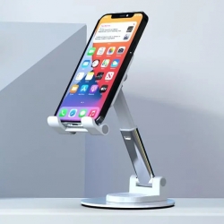 FEDUS FEMO Mobile Holder Stand 360° Rotation Mobile Stand Portable & Foldable Mobile Holder with Adjustable Angles for Perfect View, Lightweight, Univ