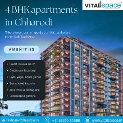 4 BHK Apartments in Chharodi:Get Seamless Home-Buying Experience With Vital Space