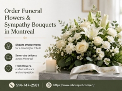 Order Funeral Flowers & Sympathy Bouquets in Montreal